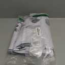 Tititex Grey Leaves Faux Linen Textured Shower Curtain, Watercolor Eucalyptus On The Top Plant Bathroom Decoration Shower Curtain Sets 72x72 Inch with Hooks