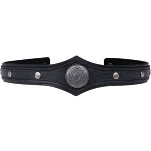 HiiFeuer Medieval Alchemy Faux Leather Headpiece, Retro Fantasy Adjustable Headband Cosplay Costume Accessories for Ren Faire