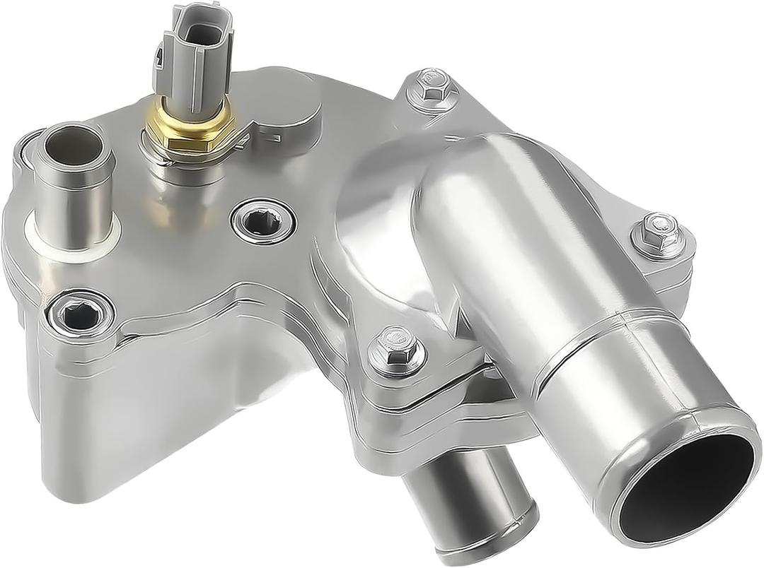 Aluminum Thermostat Housing Assembly Replacement for 2005-2010 Ford Mustang 4.0L Replaces 5R3Z8592BA 5R3Z-8592-BA