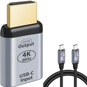 USB C Female Source to HDMI Male Sink HDTV Adapter 4K 60hz 1080p for Mac-Book Pro/Air, Galaxy, Surface, i-Phone 17 Series. Not Work for HDMI Host to Type-C Displays