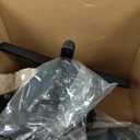 Amazon Basics Low Back Office Chair, Breathable Mesh, Height Adjustable, Padded Seat, Rolling Wheels, Swivel, Back Support, Sturdy, 21.25" D x 22.5" W x 38" H, Black