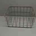 Spectrum Utility Wire Baskets for Organizing - Sturdy Steel Metal Basket Storage Organizer Bin with Handle - Open Wire Storage Baskets for Kitchen Pantry, Cabinets, Closet & Garage Shelves (Satin Nickel PC)