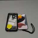 Lanhiem for iPhone 15 Pro Max Case with Kickstand, IP68 Waterproof Dustproof Built-in Screen Protector, Full Body Shockproof Protective Front and Back Cover for iPhone 15 Pro Max, 6.7 Inch (Black)