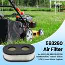 593260 798452 Air Filter with 594106 595668 Air Cleaner Cover for B&S 093J02 09P700 103M02 104M02 650EXI 675EXI 675IS Lawn Mower