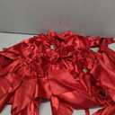1 Strings of 12pCS Red Bow Garlands Banner Decoration,Pre-Strung Satin Ribbon Ornaments for Birthday,Bachelorette Party, Bridal Shower,Wedding,Engagement, Baby Shower,Graduation Decor,Valentine's Day