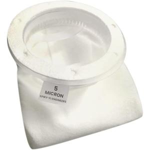 SPIRY-FI 5 Micron Water Filter Bag 4" x 20" Polypropylene Filter Sock Replacement Bag for Tap Water Filtration, Drinking Water Purifier, Chemical, Aquarium, Pond, Industrial Filtration - Pack of 1