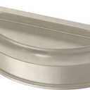 FRANKLIN BRASS Notched Backplate (10-Pack) Cabinet Handles Dual Mount 3 or 3-3/4" Hole Center Pulls Cup Pulls | Satin Nickel Hardware Kitchen Door, Drawers, Dressers, Furniture P40110C-SN-B