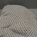 DII Woven Throw Collection 100% Cotton, Basketweave, 50x60, Stone