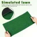 BESPORTBLE Turtle Basking Platform Turf - Reptile Carpet Artificial Grass Mat for Fish Tank Decoration, Simulated Turtle Turf Green Grass Carpet for Climbing and Basking, Aquarium Decor 19.7X9.8 Inch