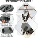 BRKURLEG Chest Recovery Suit for Dogs, Dog Chest Wound Cover, Breathable & Soft Pet Surgery Recovery Suit, Anti-Licking Wound Vest, Not for Spay/Neuter Surgeries, Pet Cone Alternative, Grey XXL