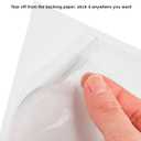 IMAGAME Clear Adhesive 4" x 6" Index Card Pockets with Top Open for Loading, 50 Pack, Plastic Labels Holders for Storage Bins and Library Card, Organizing and Protecting Your Index Cards or Photos