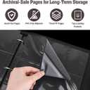 9-Pocket Trading Card Binder & Sports Card Book, 3-Ring Zipper Album Holds 900 Cards with 50 Removable Pages, Fits Standard 2.5" x 3.5" Game & TCG Cards, Water-Resistant PU Cover