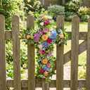 Wire Cross Wreath Frame: 2Pcs Cross Shaped Metal Wire Wreath Frame Form Floral Garden s Metal for Easter Christmas Holiday Church DIY Craft Project - 16 Inch
