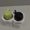 CXINYI - 16oz/470ml Olive Oil Dispenser for Kitchen with Stickers - 2 in 1 Olive Oil Sprayer for Cooking, Air Fryer, and Salad, Black&Green (Light-Proof Kitchen Gadget)