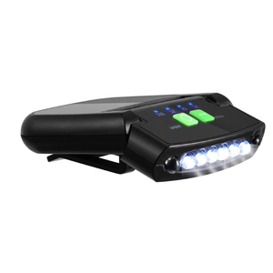 Mudder LED Clip on Cap Lights USB Rechargeable Cap Flashlight Clip Waterproof Ultra Bright Hat Flashlight Headlamp for Fishing Camping Hand Work 2 Pak, Black