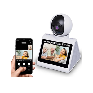 Indoor Home Security Camera(Intelligent Voice Version) Two Way Video Camera,Pet Dog Camera Monitor for Baby/Elder/Nanny/Pet/Dog with Phone App,Pan/Tilt Dome Camera