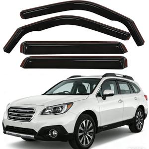 Durable in Channel Rain Guards Fit for Subaru Outback 2020 2021 2022 2023 2024 2025 Extra Accessories,Smoke Tinted Side Window Wind Deflectors,Vent Window Visors,Acrylic(4pcs Set)