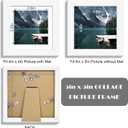Hongkee 5x5 Picture Frame with Real Glass - Display Pictures 4x4 with Mat or 5 x 5 without Mat, Photo Frame for Wall or Table Top Display(White, 3 Pack)