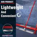 Aluminum Magnesium Alloy Concrete Float 48 x 8 inch, Round End, with Adjustable Bracket, 56 inch Float Extendable Handles x 4, Screeding and Finishing Tool Kit