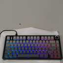 AULA F75 Pro Wireless Mechanical Keyboard,75% Hot Swappable Custom Keyboard with Knob,RGB Backlit,Pre-lubed Reaper Switches,Side Printed PBT Keycaps,2.4GHz/USB-C/BT5.0 Mechanical Gaming Keyboards
