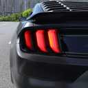 RT-TCZ Tail Light Lamp Cover Guard Trim Frame Bezels Decoration Accessories for Ford Mustang 2018 2019 2020 2021(Black)