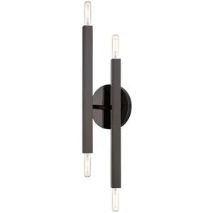 Livex Lighting, 46982-46, Monaco, ADA Sconce, Black Chrome