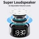 Alarm Clock Sound Machine White Brown Noise Machine with 30 Sleeping Sounds for Baby Kids Adults Night Light Bedroom 2 Alarms Backup Battery 32-Level Vol 15 Wake up Sounds for Mild Heavy Sleeper