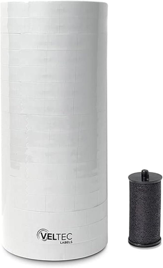 White Pricing Labels for Monarch 1110 Price Gun Sixteen Rolls, 17,000 Pricemarking Labels