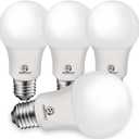 E ENERGETIC LIGHTING 40W Equivalent A19 LED Light Bulb, Soft White 2700K, ETL Listed, E26 Standard Base, Non-Dimmable LED Light Bulb, 4-Pack