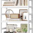 FOTOSOK 6-Tier Bamboo Shelf with Adjustable Shelves, Bamboo Kitchen Cabinet
Tall Bamboo Bookshelf and Plant Shelf with 250-lb Shelf Capacity for Laundry Bathroom Kitchen Pantry Home Office