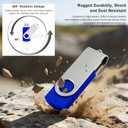 Bulk Swivel USB Flash Drive 1GB 20 pack Storage Capacity with Lanyard USB 2.0 High Speed Data Transfer, Portable Thumb Drive (Blue) (1, GB)
