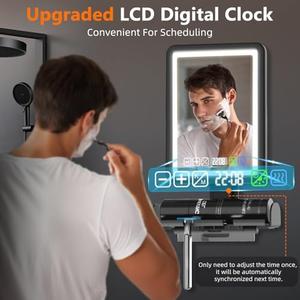 Heated Shower Mirror Fogless for Shaving