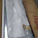 Keonjinn 16 x 20 Inch Brushed Nickel Bathroom Mirrors for Over Sink, Rounded Rectangle Silver Bathroom Vanity Mirror, Metal Framed Farmhouse Mirror for Wall, HD Tempered Glass(Horizontal/Vertical)