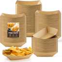 ZORRITA Mini Paper Food Trays, 1/4 Lb, 100 Pack