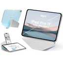 MOFT Dynamic Folio Tablet Stand for Desk Compatible with iPad Pro 11" (4th 2022 | 3rd 2021 | 2nd 2020), Slim Magnetic Tablet Holder Case with 20+ Viewing Angles, Soothing Mist x Misty Cove