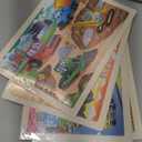 SYNARRY Large Wooden Construction Vehicle Puzzles for Toddlers 3-5, 24 Piece Monster Truck Puzzles for Kids Ages 4-6, Construction Toys for 3 4 5 6 Year Old, Kids Toys Easter Basket Stuffers Gifts