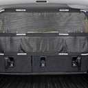Bushwhacker Cargo Area Dog Barrier for CUV & Mid-Sized SUV 46" Wide Hatchback Pet Divider Crossover Vehicle Car Net Mesh Travel Back Seat Barricade Partition Gate Restraint Fence Trunk Shield