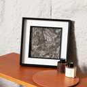 Natural Marble Decorative Wall Art Home Decor for Bedroom Abstract Lithographic Painting for Living Room Hand Made Aesthetic Classroom Farmhouse Heavy Texture Picture Frames 10x10 in Platinum Diamond