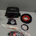 maXpeedingrods On Board Air Compressor System Universal Air Spring Compressor Kit with Gauge Air Line T Fittings for Trucks Vans (Black)