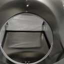 10" White Dryer Vent Cover - 304 Stainless Steel Wall Cap, Screen and Damper