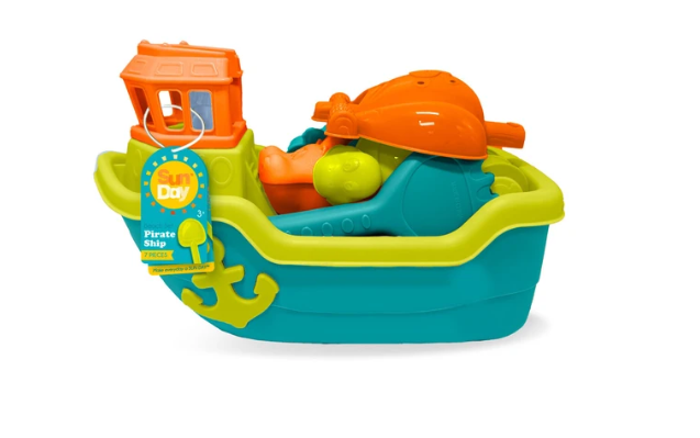SUN DAY PIRATE SHIP BEACH TOY SET