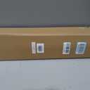 LazBlinds No Drill Cordless Roman Shades for Windows, 33" W x 64" H, White
