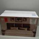 MAQQL Upholstered Headboard - Bed Backboard, Dark Brown Faux Leather Panels, 24 x 12 Inches Each, 12-Piece Set, Modern Headboard Queen Design, Easy to Assemble, Perfect for Queen Beds