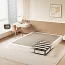 NHODIR Box Spring for King Bed, 7 Inch King Box Spring Only, Strong Metal Frame Mattress Foundation, No Noise, Easy Assembly