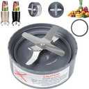 Replacement Extractor Blade, Fit for NutriBullet 600w/ 900w Pro Series Blender with Food-grade Silicone Rubber Gaskets Seal Ring for NutriBullet Blender Blade Replacement Parts