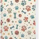 Dog Photo Album 4x6, Pet Dog Puppy Paw Print Small Photo Album Memory Book Keepsake with 18 Pockets Hold 36 Pictures for Family Baby Graduation Wedding Anniversary Travel Vacation