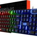 Orzly Gaming Keyboard RGB USB Wired Rainbow Keyboards Designed for PC Gamers, PS4, PS5, Laptop, Xbox, Nintendo Switch, RX-250 Hornet Edition (Black) Brand