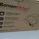 Bonsenkitchen Vacuum Sealer Machine, Globefish Technology for Perfect Vacuum Sealing, Powerful Low-Noise Food Vacuum Sealer with Easy Handle Design, Built-in Cutter & Bag Storage, 1 Bag Roll & 10 Bags