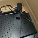Adjustable Computer Tower Stand with Charge Station,Heavy-Duty Rolling PC Stand, CPU Tower Cart with Wheels for ATX Gaming Computer,Under Desk Holder,Black