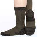 APTYID Men's Moisture Wicking Cushioned Crew Work Boot Socks (4-6 Pairs) (Black)